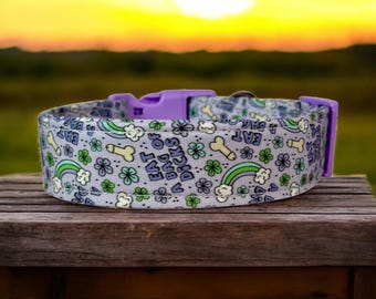 Eat a bag of dicks dog collar, handmade fabric dog collar, side release adjustable dog collar, funny dog collars, washable, gifts for dogs