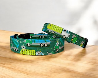 Raccoon dog collar, Trash panda, handmade side release dog collar, girl dog collar, boy dog collar, custom dog collar, washable adjustable