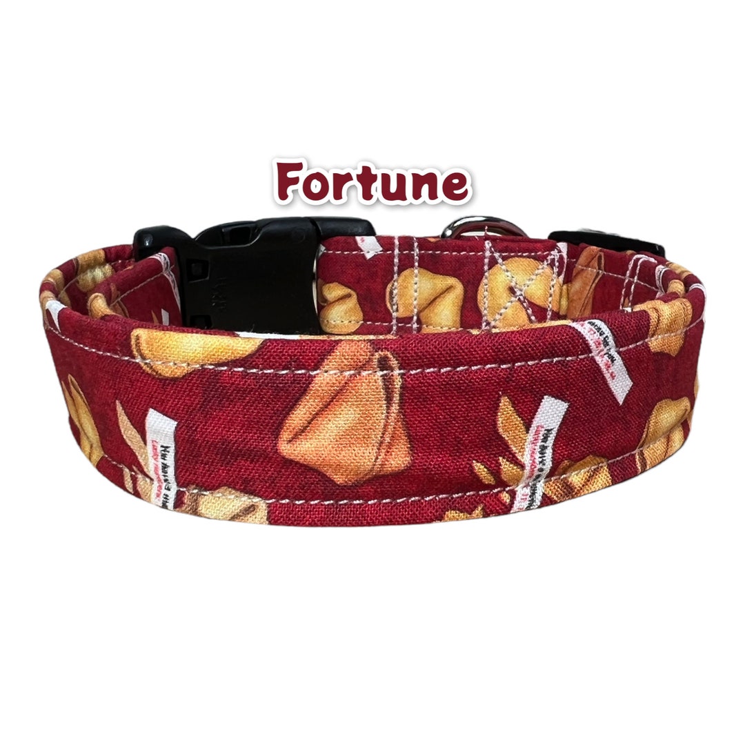 Fortune Cookie Dog Collar, Food Dog Collar, Funny Dog Collar, Quick Release Collar, Collar for