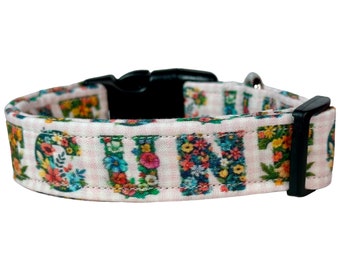 See You Next Tuesday, Dog Collar, obscene dog collar, funny dog collar, girl dog collar, adjustable, handmade dog collar, washable fabric