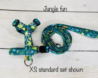Dog harness, harness and leash, dog harness boy, dog halter, leash, step in harness, standard harness, adjustable dog harness, jungle dog