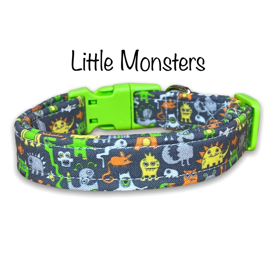 Monster Dog Collar Funny Dog Collar Adjustable Collar Etsy