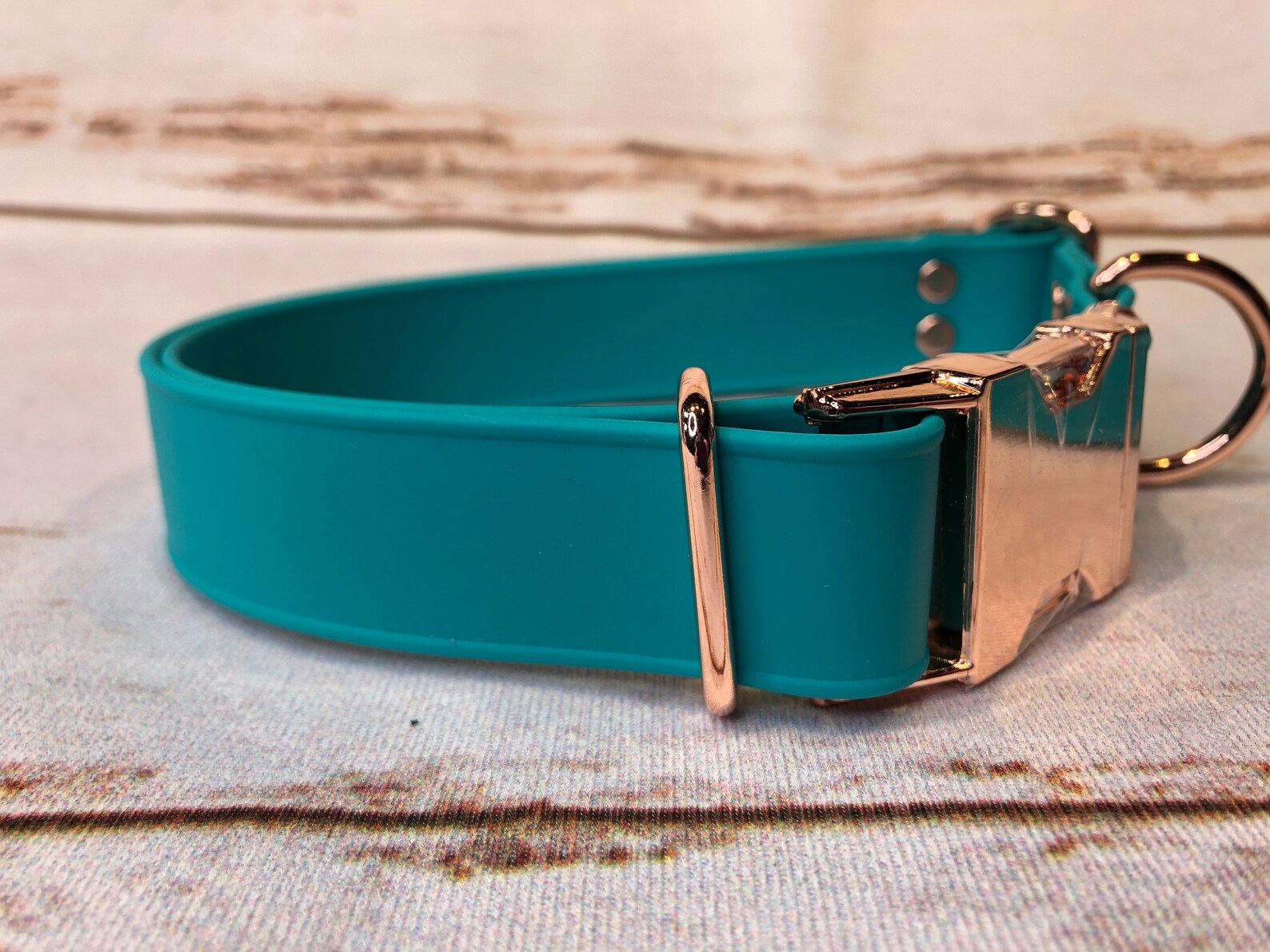 Biothane Dog Collar Dog Collar Teal Dog Collar Buckle Dog Etsy