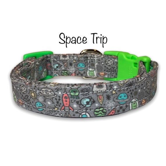 Space Dog Collar Alien Dog Collar Sci fi Dog Collar Dog Collar