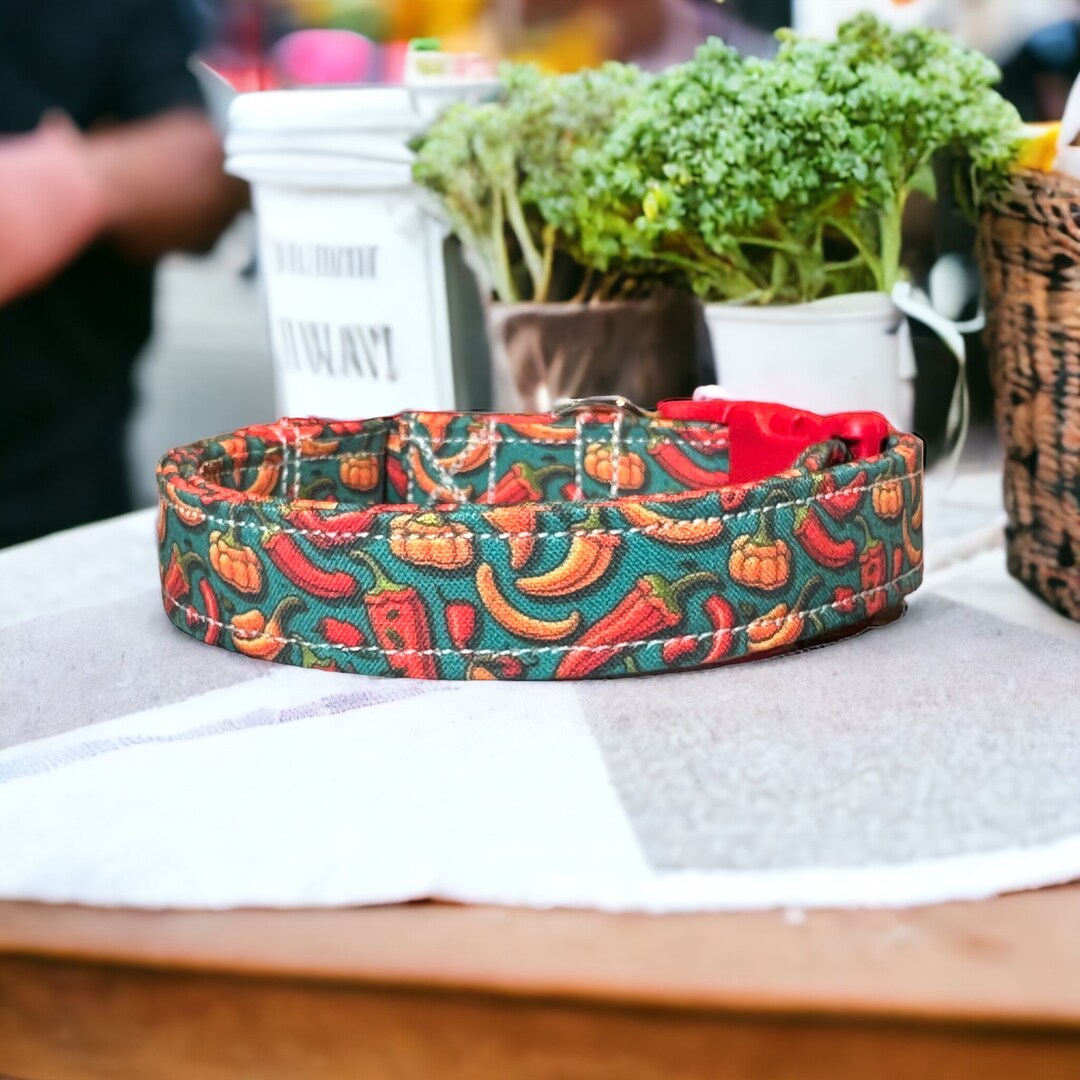 Pepper Dog Collar Food Dog Collar Funny Dog Collar Dog Etsy