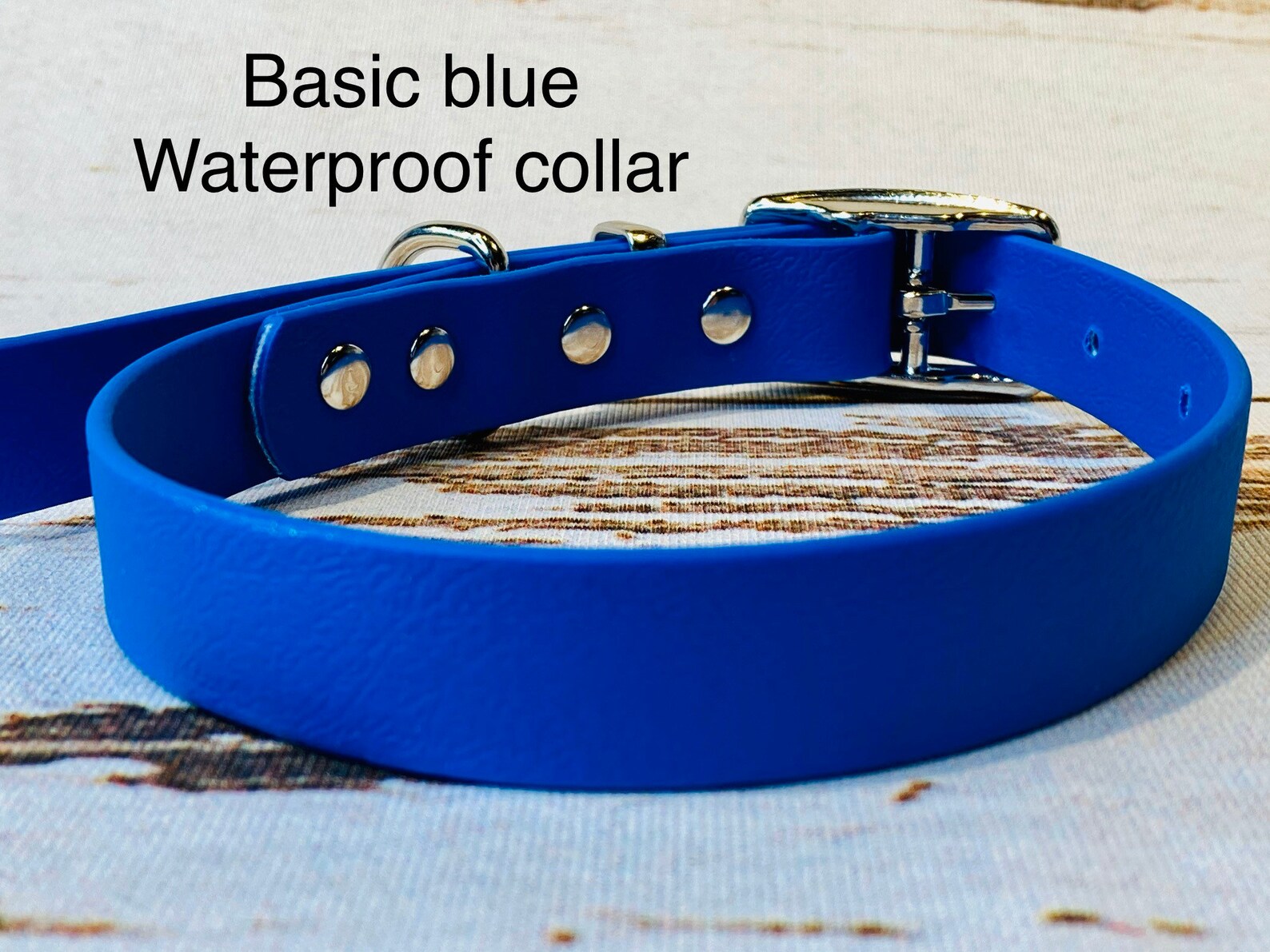Waterproof Dog Collar Blue Dog Collar Dog Collar Buckle Dog Etsy