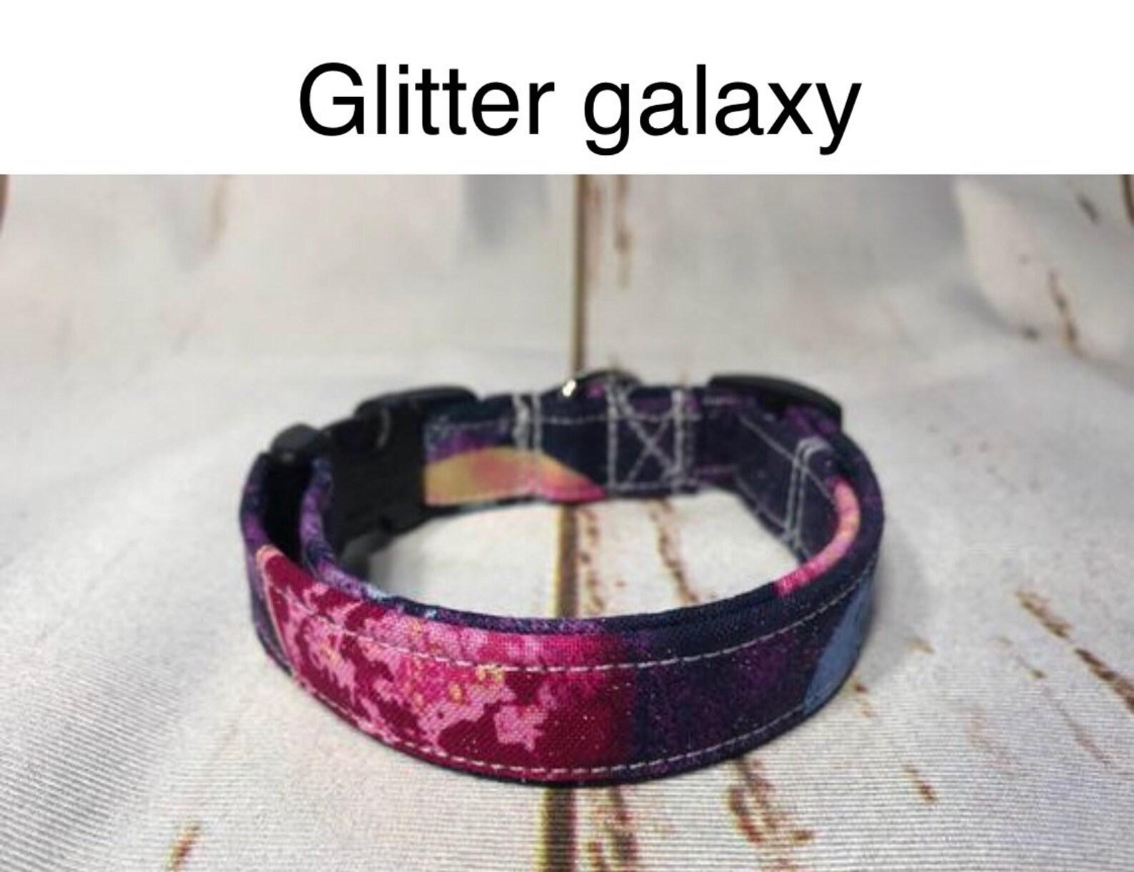 Galaxy Dog Collar Celestial Dog Collar Glitter Purple Etsy