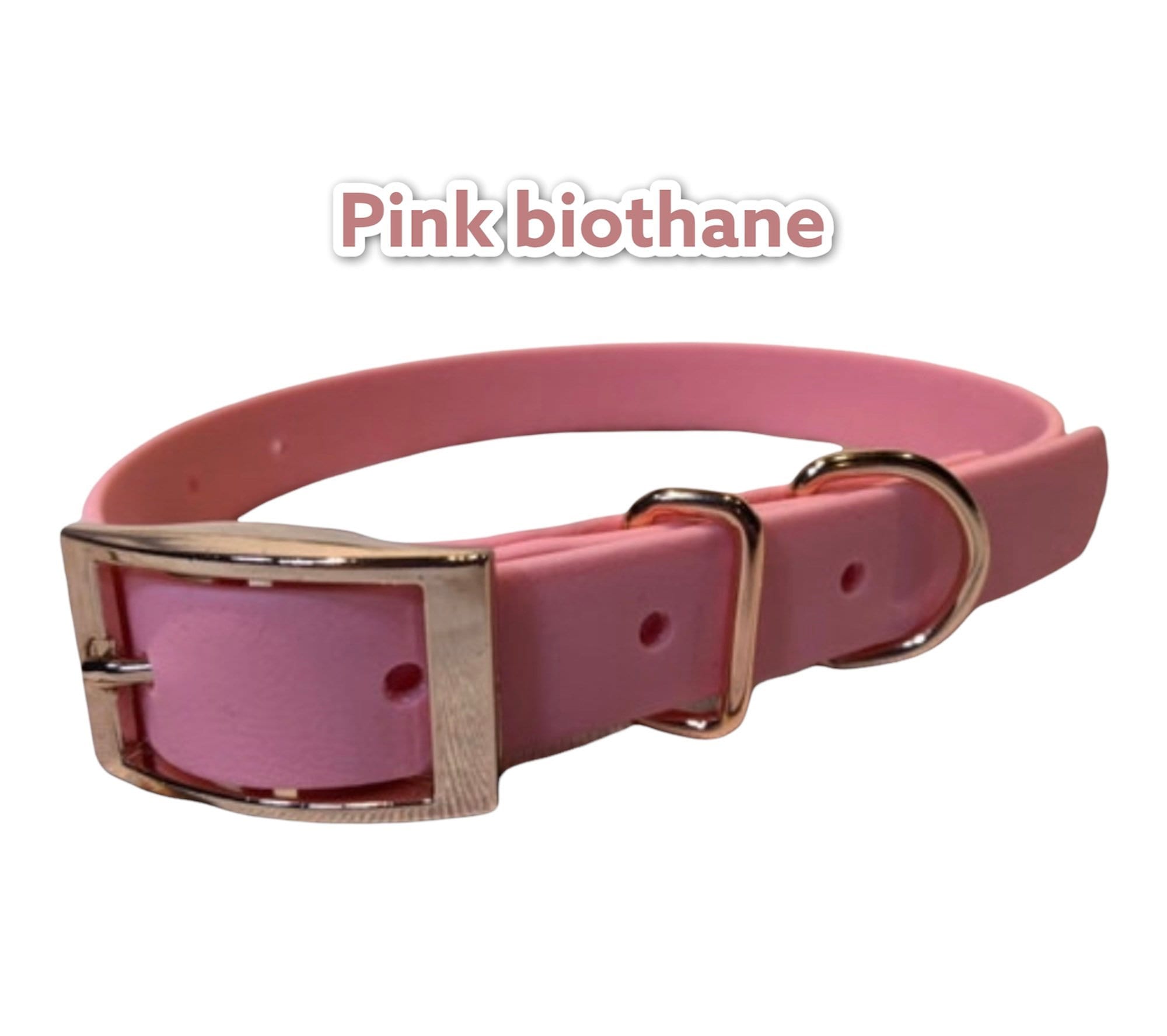 Biothane - Black Leash with Rose Gold Hardware