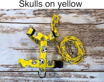 Dog harness, Harness and leash, step in harness, standard dog harness, roman dog harness, dog harness set, skull harness, skull leash