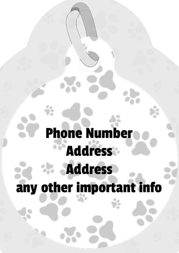 Pet ID tag Dog tag dog id tag custom pet tag cute pet tag Etsy