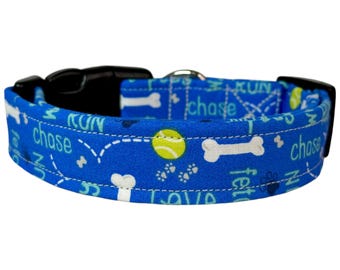 Dog collar, handmade side release dog collar, girl dog collar, boy dog collar, custom dog collar, washable dog collar, adjustable dog collar