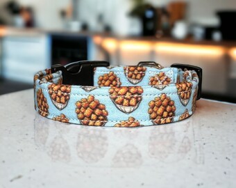 Tater Tots dog collar, food dog collar, funny dog collar, dog collar girl, dog collar boy, dog collar, side release collar, tots dog collar