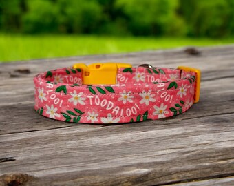 Funny dog collar, dog collar, toodaloo dog collar, collar for dogs, handmade dog collar, washable adjustable dog collar, girl dog collar