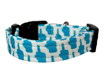 Middle finger dog collar, funny dog collar, handmade custom dog collar, personalized collar, washable adjustable side release pet collar