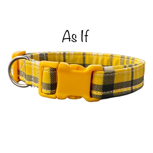 Yellow Plaid Fabric Etsy