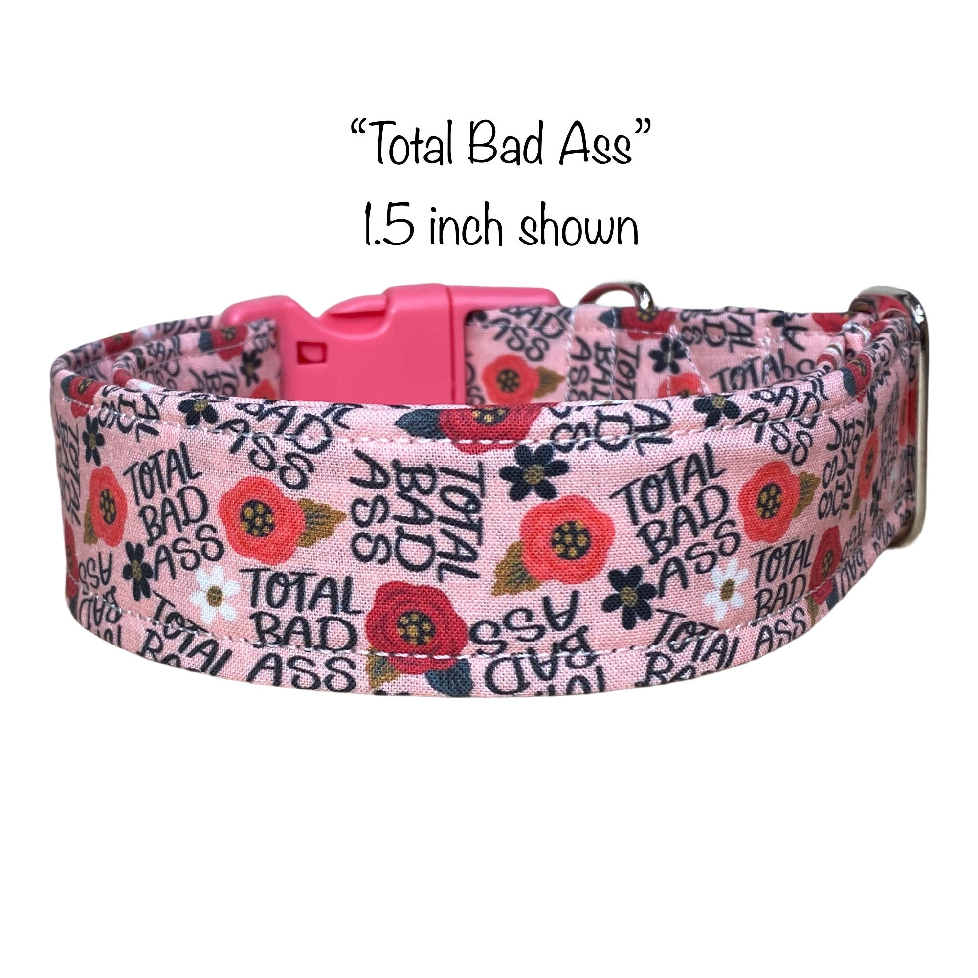 Funny dog collar girl dog collar obscene dog collar floral Etsy
