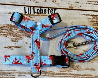 Dog harness, Harness and leash set, step in harness, dog harness set, standard harness, roman dog harness, adjustable, Lobster dog harness