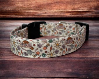 Gardening dog collar, dog collar, handmade side release dog collar, funny dog collar, custom dog collar, washable adjustable dog collar