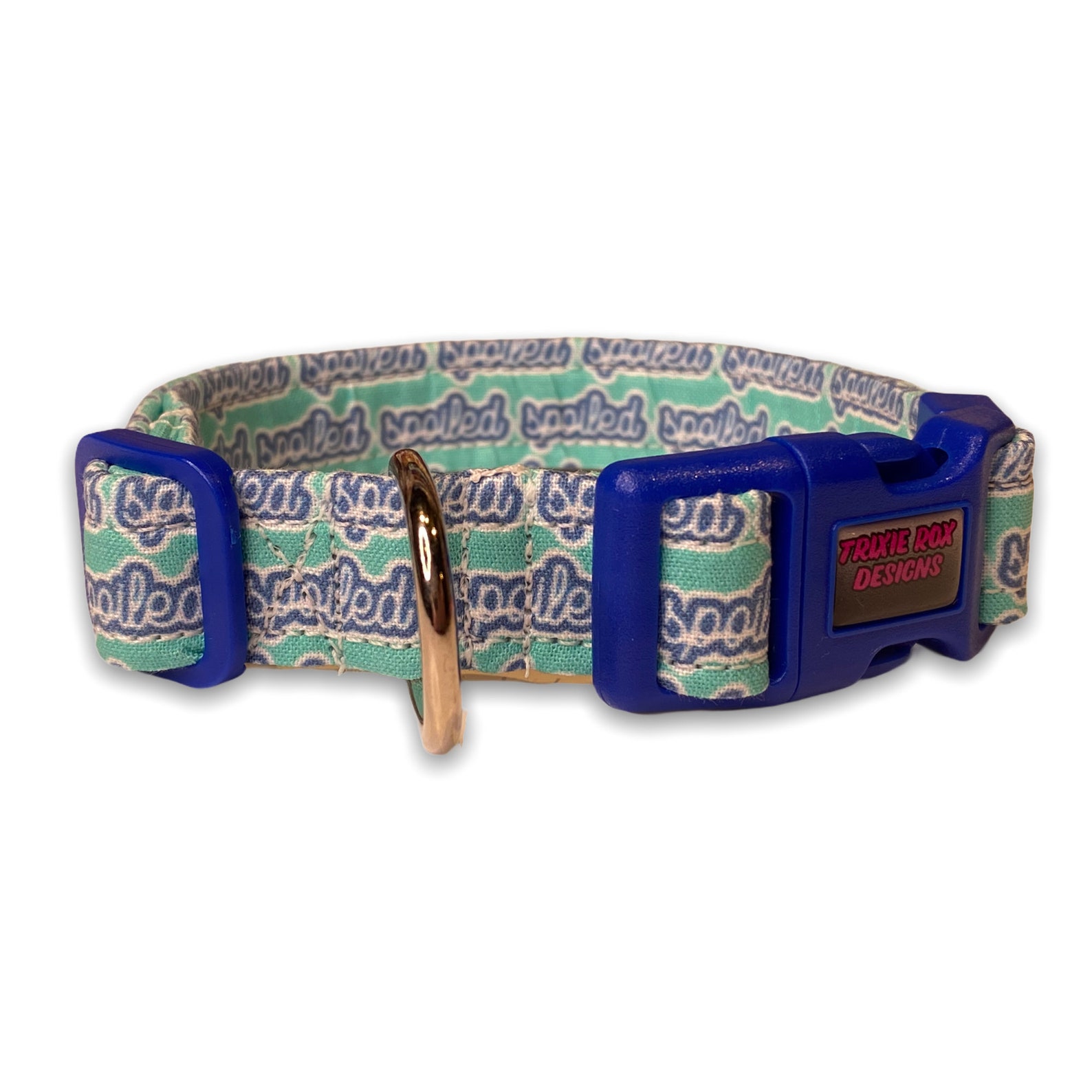 Spoiled Dog Collar Dog Collar Funny Dog Collar Blue Dog Etsy