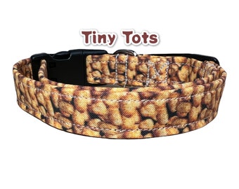 Tots dog collar, food dog collar, funny dog collar, dog collar girl, dog collar boy, tots cat collar, side release collar, tater tots collar