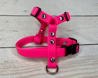 Stink proof waterproof dog harness, adjustable dog harness, waterproof dog harness, hexa dog harness, waterproof, neon, dog harness