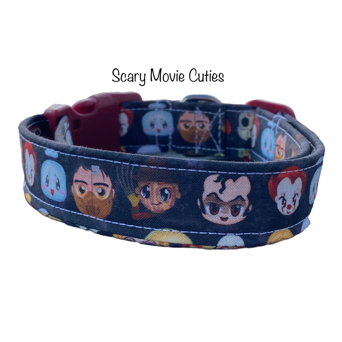 Horror Movie Dog Collar Adjustable Collar Washable Collar Etsy