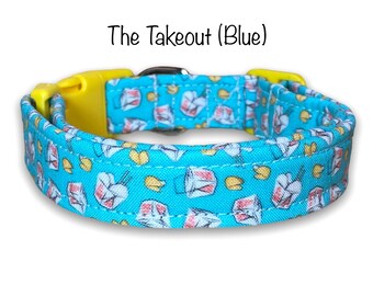 Chinese food takeout dog collar, dog collar, funny dog collar, food dog collar, eco friendly collar, cat collar, Chinese food collar, collar