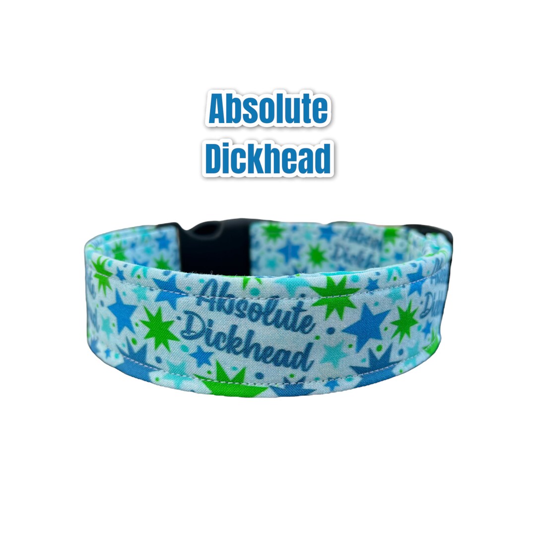 Funny Dog Collar, Cuss Word Dog Collar, Wide Dog Collar, Side Release