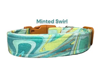 Dog collar, dog collar girl, side release collar, paint pour dog collar, cute dog collar, designer dog collar, washable, adjustable collar
