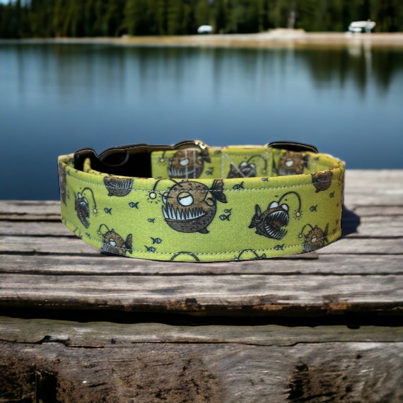 Cranky Fish Dog Collar Funny Dog Collar Collars for Dogs Pet Collar Underbite Dog Collar Handmade Side Release Adjustable Washable Etsy