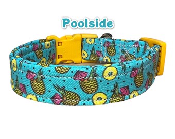 Summer dog collar, girl dog collar, boy dog collar, pineapple dog collar, food dog collar, cat collar, funny pet collar, summertime collar