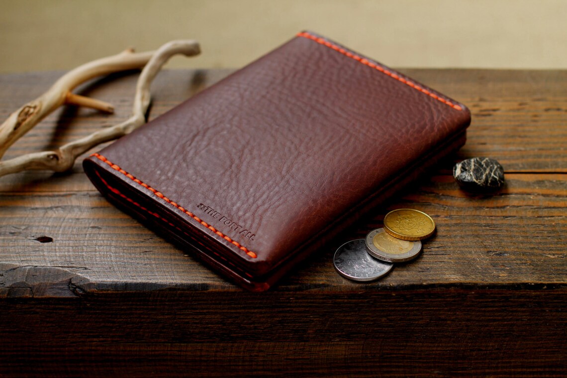 Leather Passport Wallet Mens Wallets Men's Leather Etsy