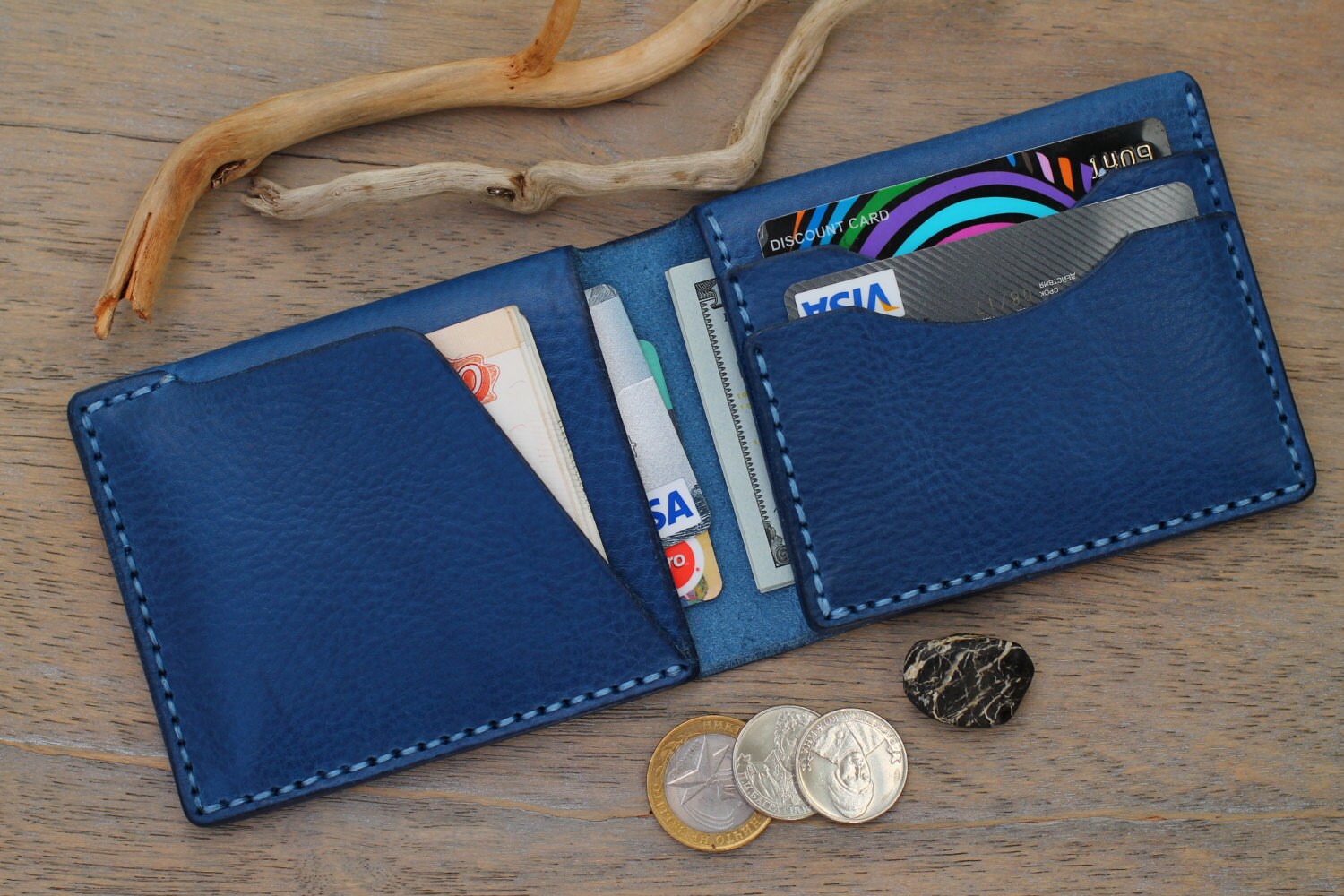 Leather Wallet Mens Wallets Men's Leather Wallet Etsy