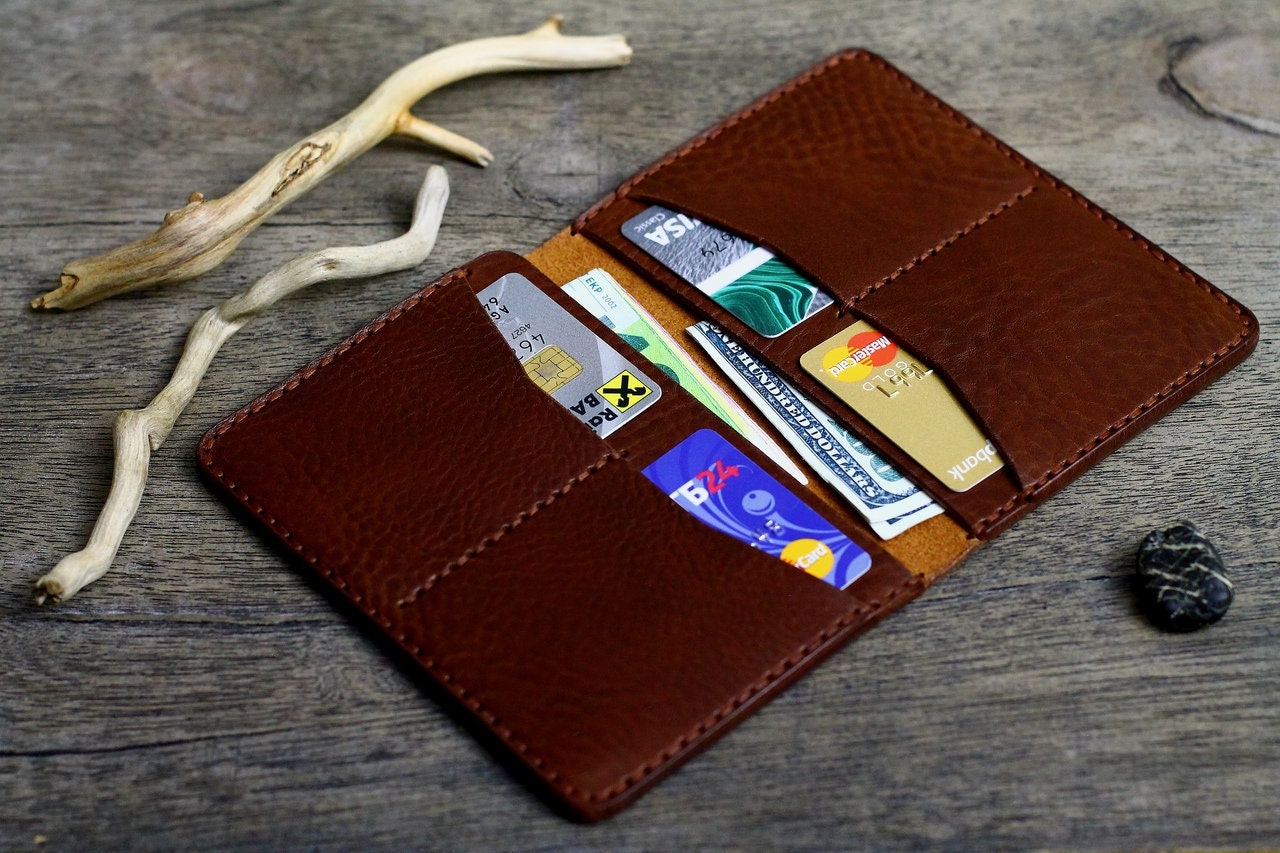 Leather Wallet Mens Wallets lifetime warranty Etsy