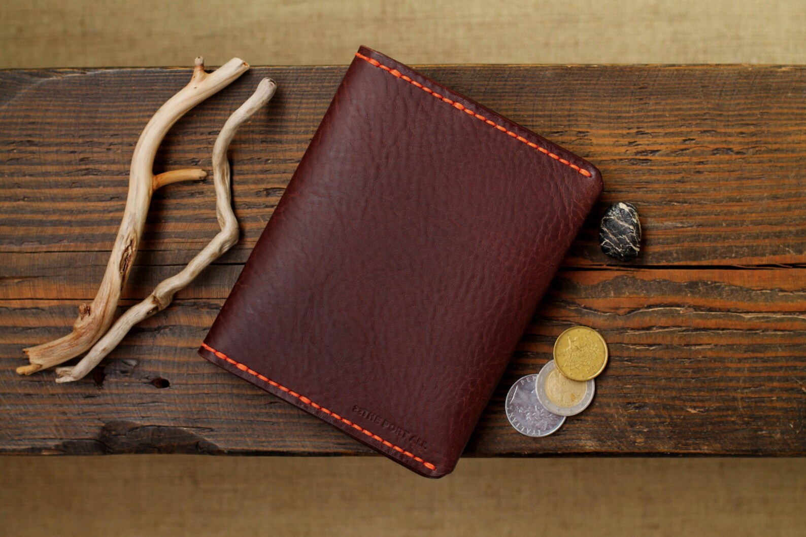 Leather Passport Wallet Mens Wallets Men's Leather Etsy