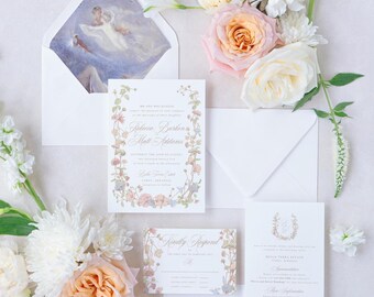 Plantilla de invitación imprimible de Sueño de una noche de verano/Editable, Templett