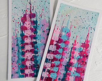 Mini #5 & 6  ~ Pair of Original Abstract Paintings on Paper