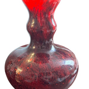 Mid-Century Art Glass Italian  Vase by Carlo Moretti, Murano, Italy, 1960s