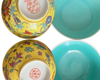 Qing dynasties Chinese Porcelain rice bowl  with "Longevity enamel rice bowl " earlier 20th Century, Jiangxi Jingdezhen Chu Pin porcelain