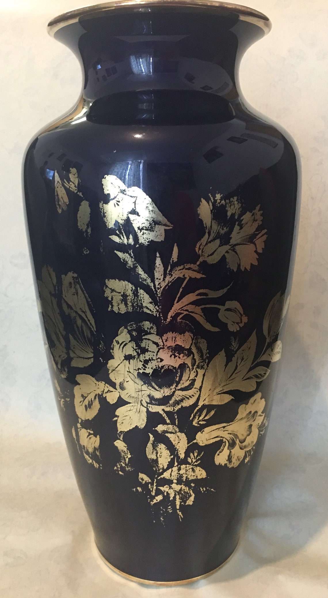 Royal Porzellan Bavaria Kpm Germany Handarbeit Echt Cobalt German Royal Porcelain Bavaria KPM Germany Handarbeit Echt Cobalt Large