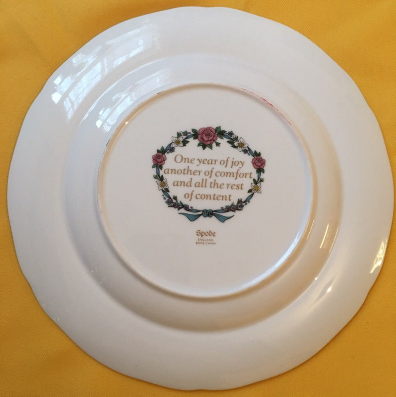 Spode Collectors Plate Wedding PlatePerenne Coniugium Animos | Etsy
