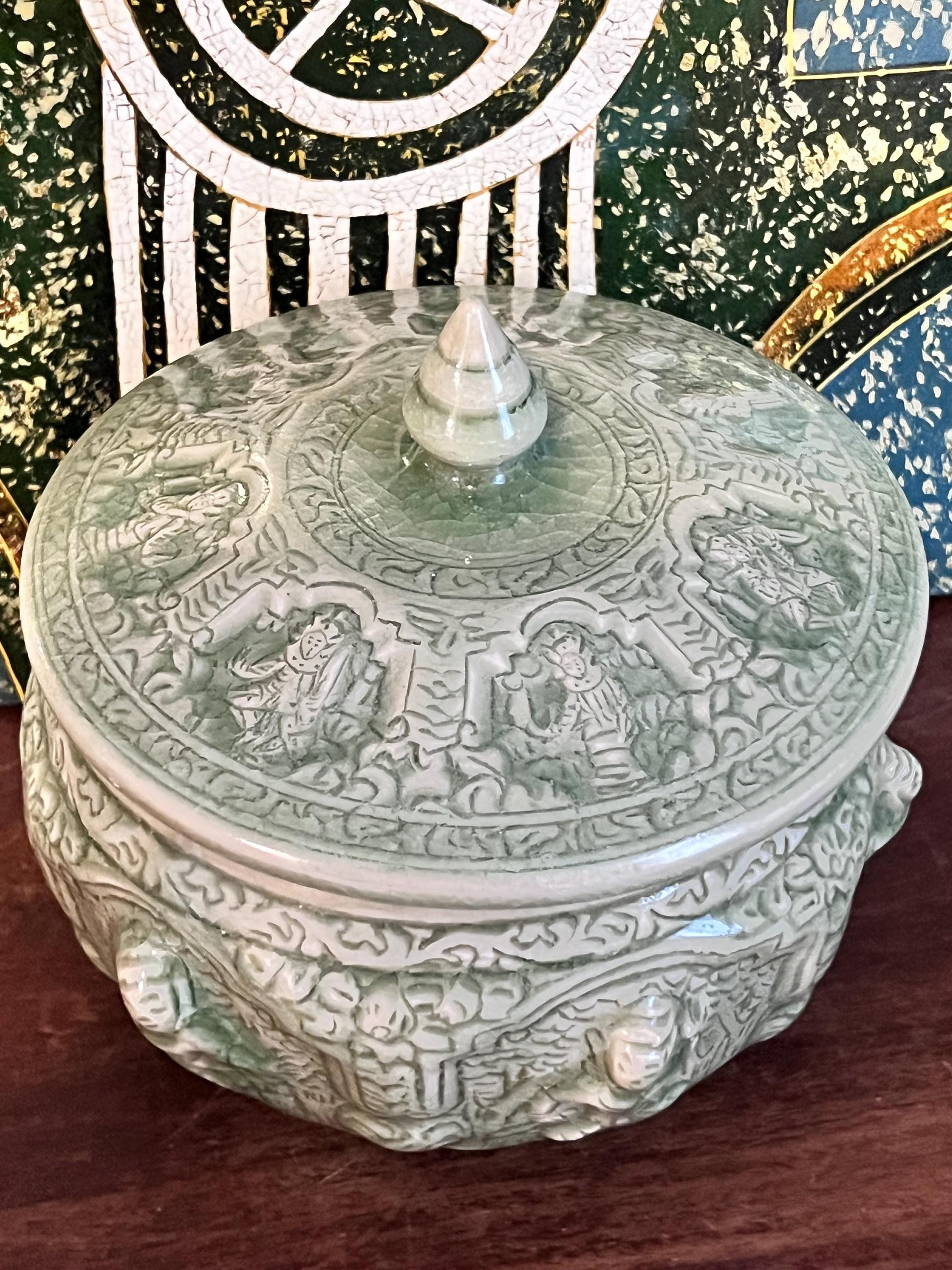 タイ　骨董　水差し　陶器　Thailand ヴィンテージ　唐草模様 An outstanding Jun purple-splashed bowl Northern Song – Jin