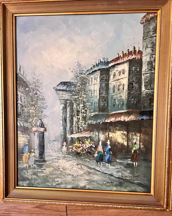 Montmartre 水彩画　2003年 モンマルトル パリ 水彩画：サクレ・クール寺院 秋の街並み - Etsy 日本