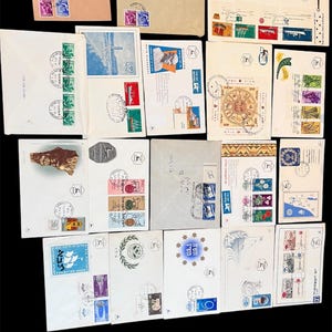 1950s Israel Stamp FDC: Menorah & Rare Collector&#39;s Stamps