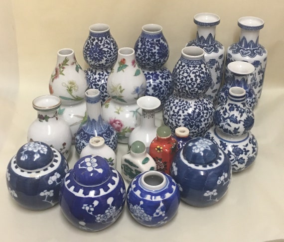 Chinese Vintage Antiques Vases Reproduction Ming Dynasty Etsy
