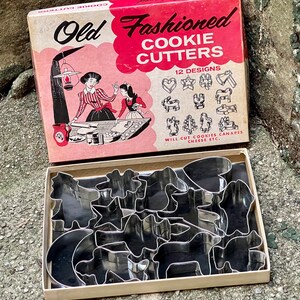 Vintage Cookie Cutters and Kitchen Tongs