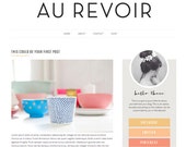 Wordpress Theme - Responsive Modern Chic Blog Design - Au Revoir