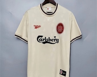 1996-97 Liverpool Away Football Jersey,soccer Jersey, Sweatshirt, Football, Retro Shirt, Vintage, Short Sleeve, Retro Jersey