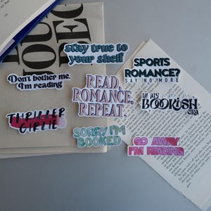 Go Away I&#39;m Reading Sticker Matte Vinyl