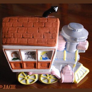 Vintage Train Cookie Jar - Unknown maker.